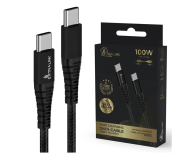 ExtraLink Smart Life Braided 100W  480 Mbps, 20V 5A USB-C 2m Czarny - 1550945 - zdjęcie 2